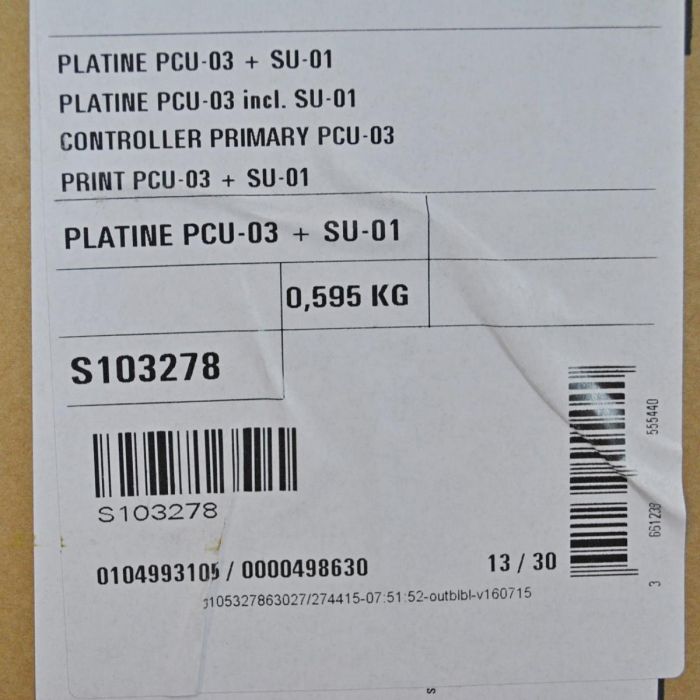 Плата PCU-03 + SU-01. De Dietrich S103278