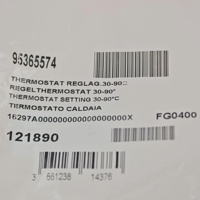 Регулировочный термостат 30-90°C. De Dietrich 95365574