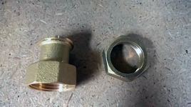 Муфта в сборе 1" + гайка (не поставляется). De Dietrich 89998522