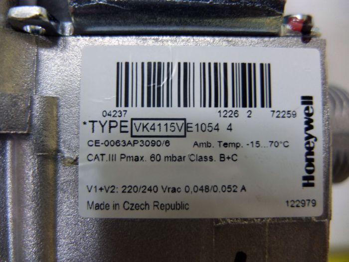 Газовый клапан VK4115VE1054 4. De Dietrich S101507